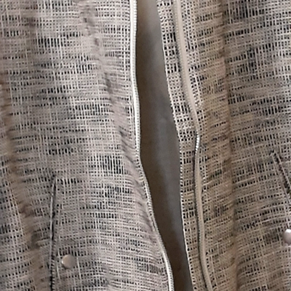 Grey jacket with crew neck